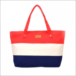 Mance Summer Canvas Women Beach Bag Fashion Color 